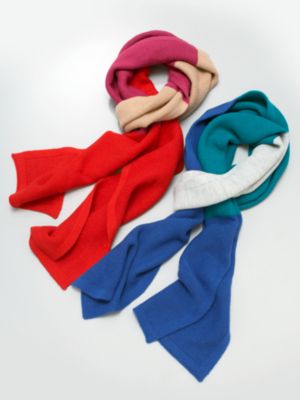 Women's Colorblock Knit Scarf by New York & Company