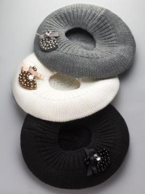 Knit Beret With ...