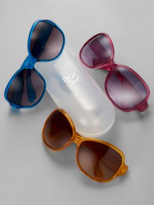 City Style Large Color Wrap Frame Sunglasses