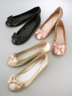 Sequin Ballerina Flat with Bow