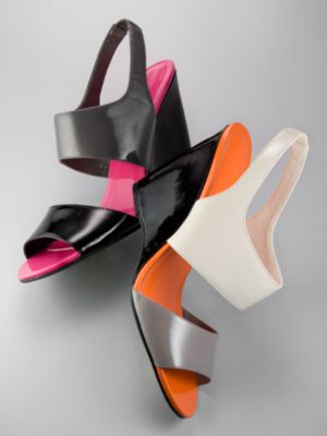 City Style Colorblock Wedge Sandals