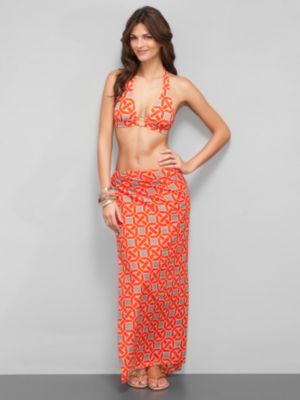 City Style Graphic Print Sarong