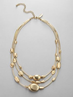City Style Gold Beads Necklace 