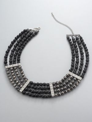 Multi-Strand Bead Necklace