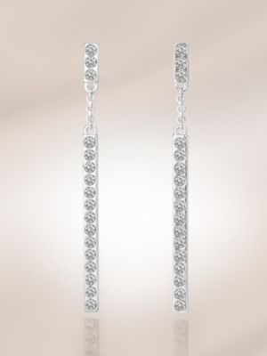 City Bright Collection - CZ Column Earrings