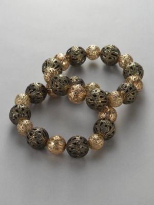 City Style Filigree Stretch Bracelet Set