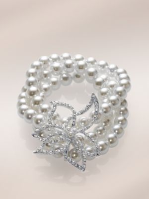 City Bright Collection - Pearl Stretch Bracelet