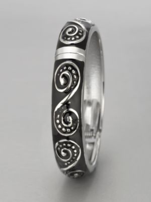 Black/White Swirl