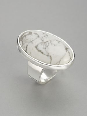 City Style Large Oval Stone Ring