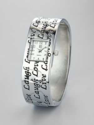 City Style Script Hinge Watch