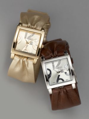 Gathered Strap Watch