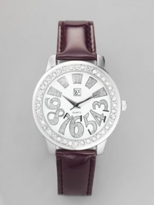 Women's Glittering Large Round Watch by New York & Company