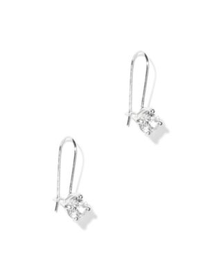 Cubic Zirconia Stud Drop Earrings