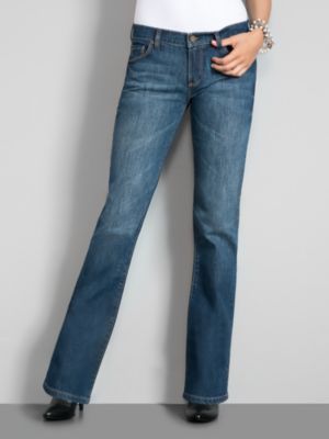 Low Rise Bootcut Jeans, Aurora Wash - Petite
