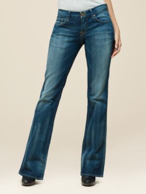 Women's Blue Premium Flare Jeans, London Blue Wash Size 8