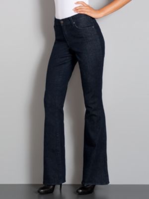Ultra Low Rise Flare Jeans, Rinse Wash - Tall