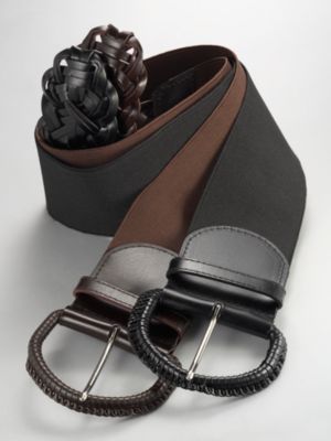 City Style Wide Elastic Braided Belt