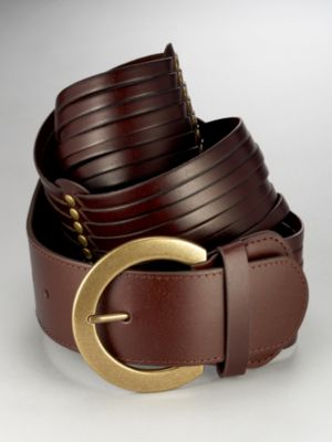 City Style Wide Belt with Studs