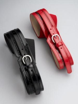 Wide Croc Stretch Belt