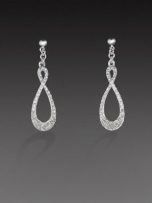 City Bright Collection - Pave Twist Earrings