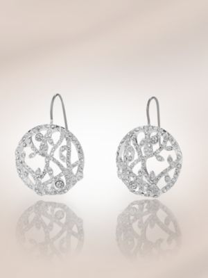 City Bright Collection Jewelry: City Bright Collection - Pave Filigree Earrings