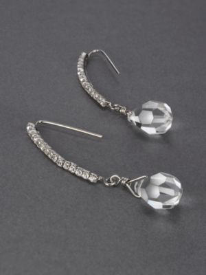 City Bright Crystal &amp; Rhinestone Drop Earrings