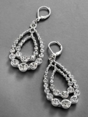 City Bright Teardrop Crystal Earrings