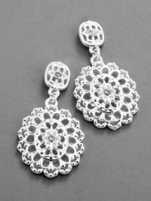 City Bright Medallion Drop Earrings