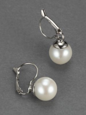 City Bright Faux Pearl Drop Earrings