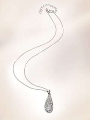 City Bright Collection - Pave Teardrop Necklace