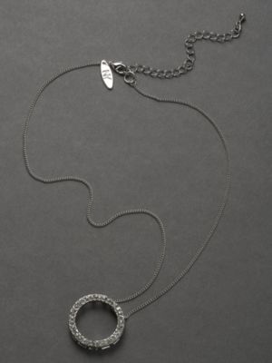 City Bright Pave Circle Necklace
