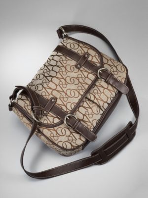 Signature Collection: Uptown Signature Double Buckle Messenger 