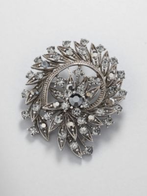 Jeweled Swirl Pin