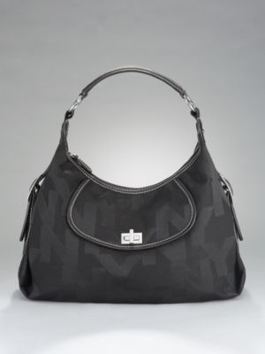 Downtown Signature Turnlock Hobo - Large Pattern