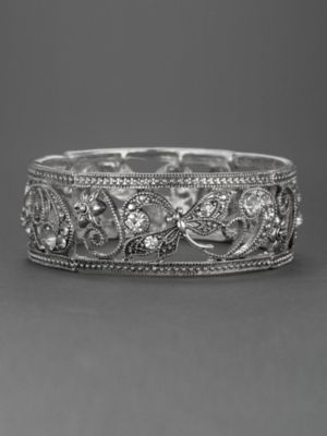 City Bright Crystal Accent Stretch Bracelet