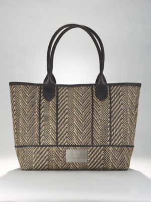 City Style Straw Logo Tote