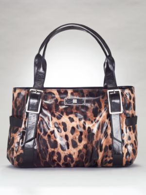 Shiny Leopard Satchel