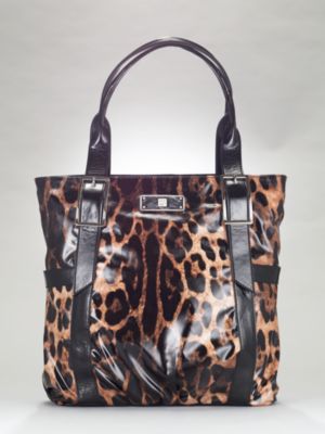 Shiny Leopard Tote