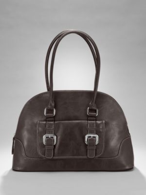City Style Chunky Buckle Bowling Bag