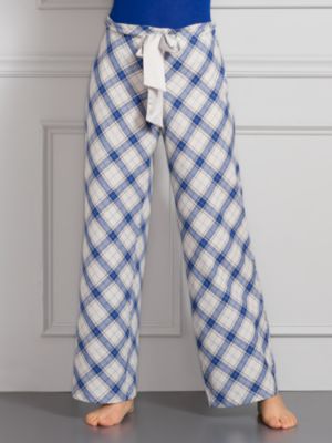 NY After Dark Plaid Flannel Pants