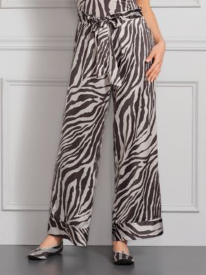 NY After Dark Zebra Print Pants