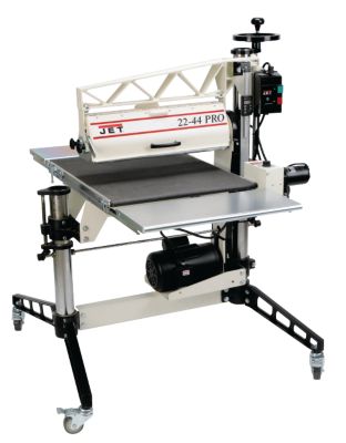 Jet 22-44 Pro  Drum Sander 3HP, 1Ph, DRO, Tables and Casters