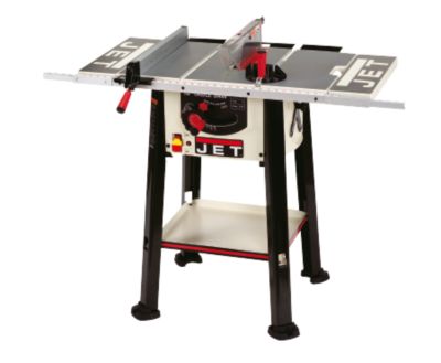 Jet 10'' Benchtop Tablesaw with Leg Stand and 55'' Work Surface