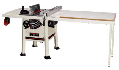 Jet&reg; 10'' ProShop Table Saw w/Cast Wings Less Fence and Rails