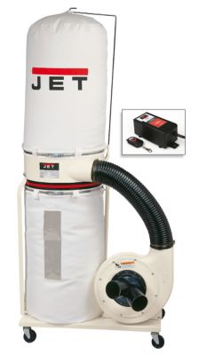DC-1100 Dust Collector, 1-1/2HP, 1Ph, w/Remote & Bag Filter