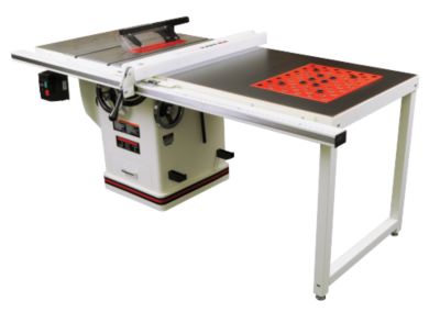 Jet&reg; Deluxe Xacta 5HP 10'' Table Saw w/50'' Fence, Downdraft Table, & Leg Set