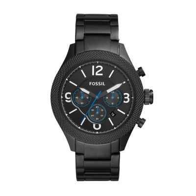 Black Chronograph Watch | Fossil.com