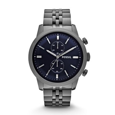 Fossil Townsman Stainless Steel Watch – Smoke | Quadeo