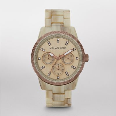  MK5641 Ritz Espresso Brown Beige White Mother of Pearl Crystal